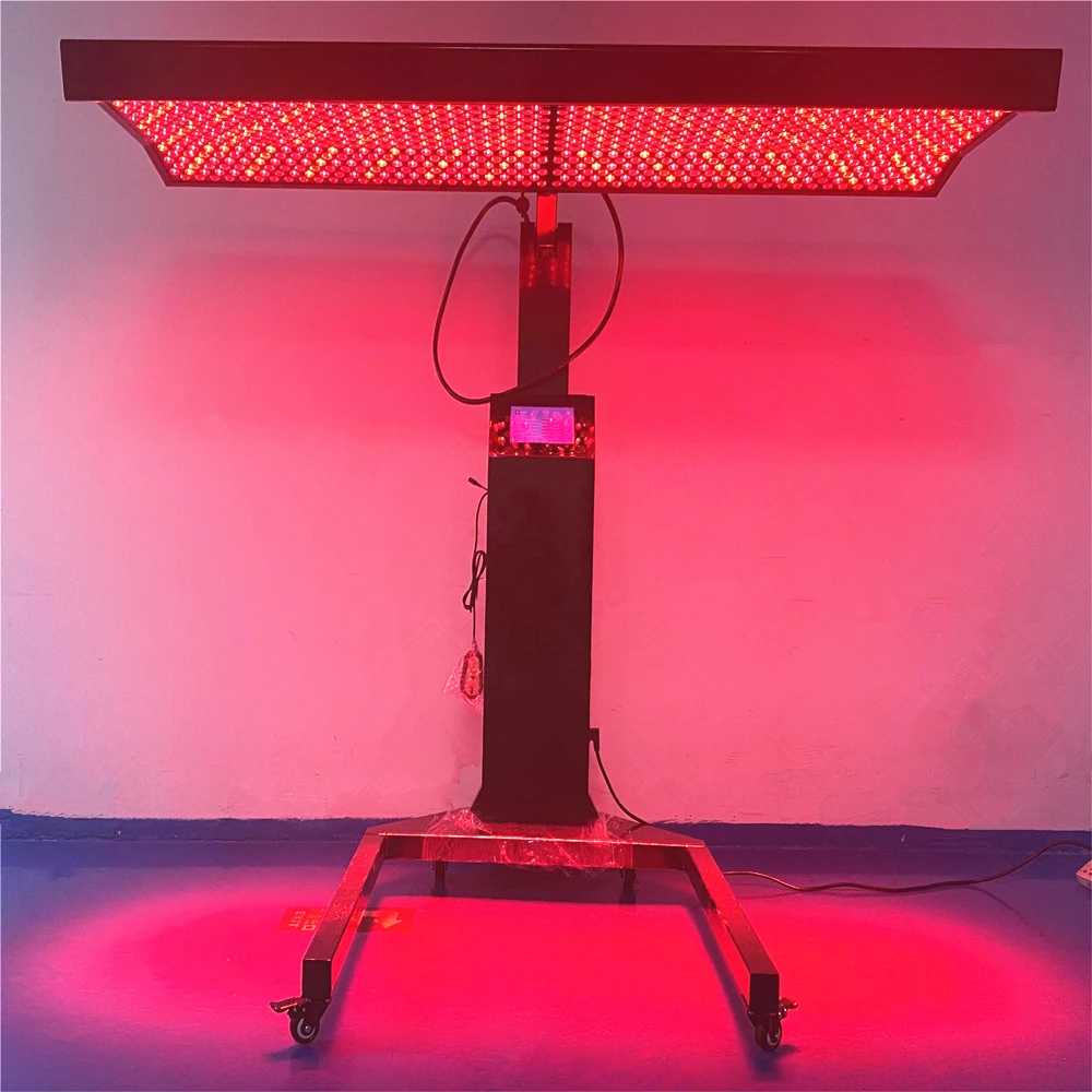 In stock 2026 360 Degree Rotating Red Light Infrared Therapy Bed Whole Body Pain Relief 660nm 850nm Wavelength LED Therapy Panel