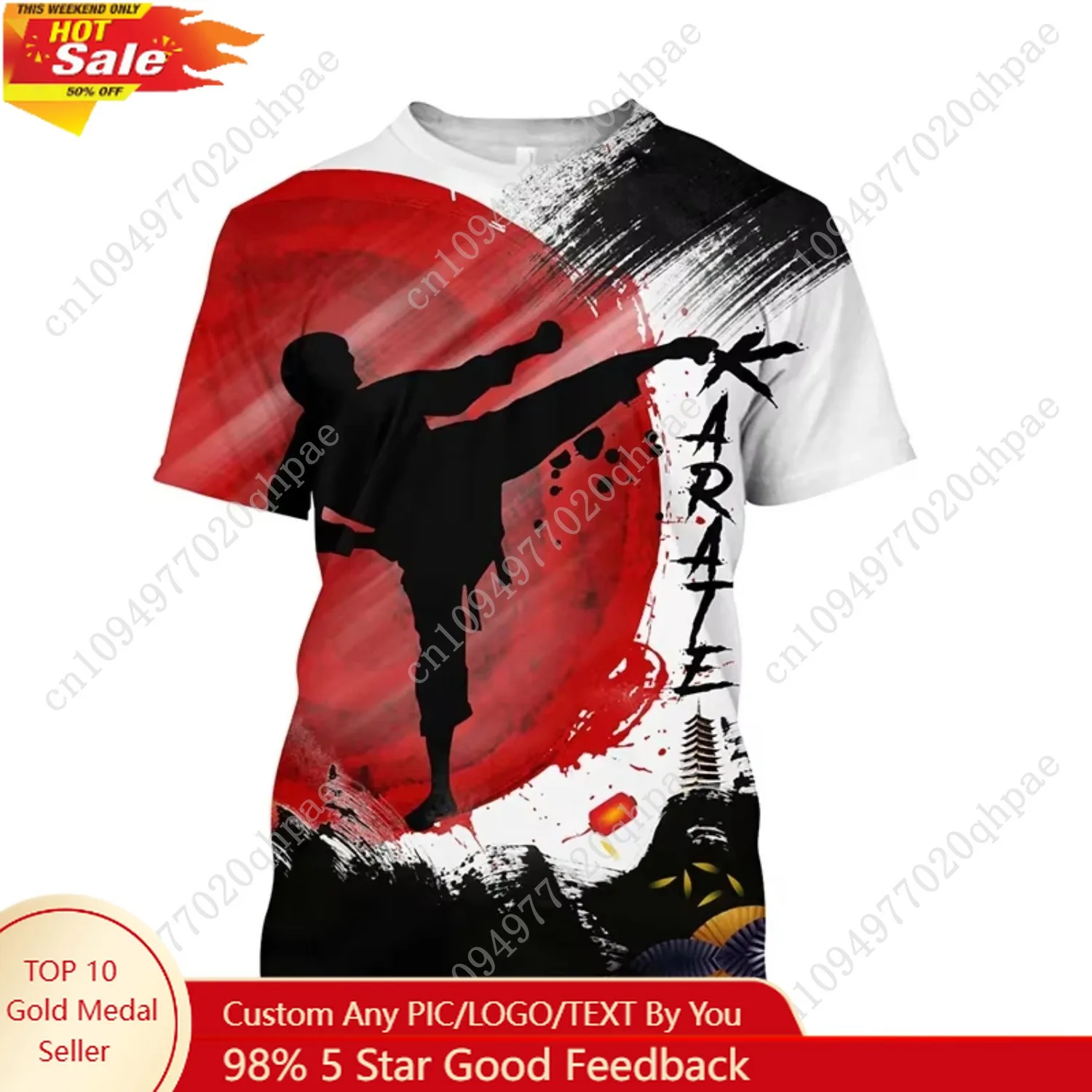

Children's T-Shirt 3D Print Taekwondo Pattern Summer O-Neck Short Sleeve T-Shirts Casual Boys Girls Tops 2-10y Fashion Clothing
