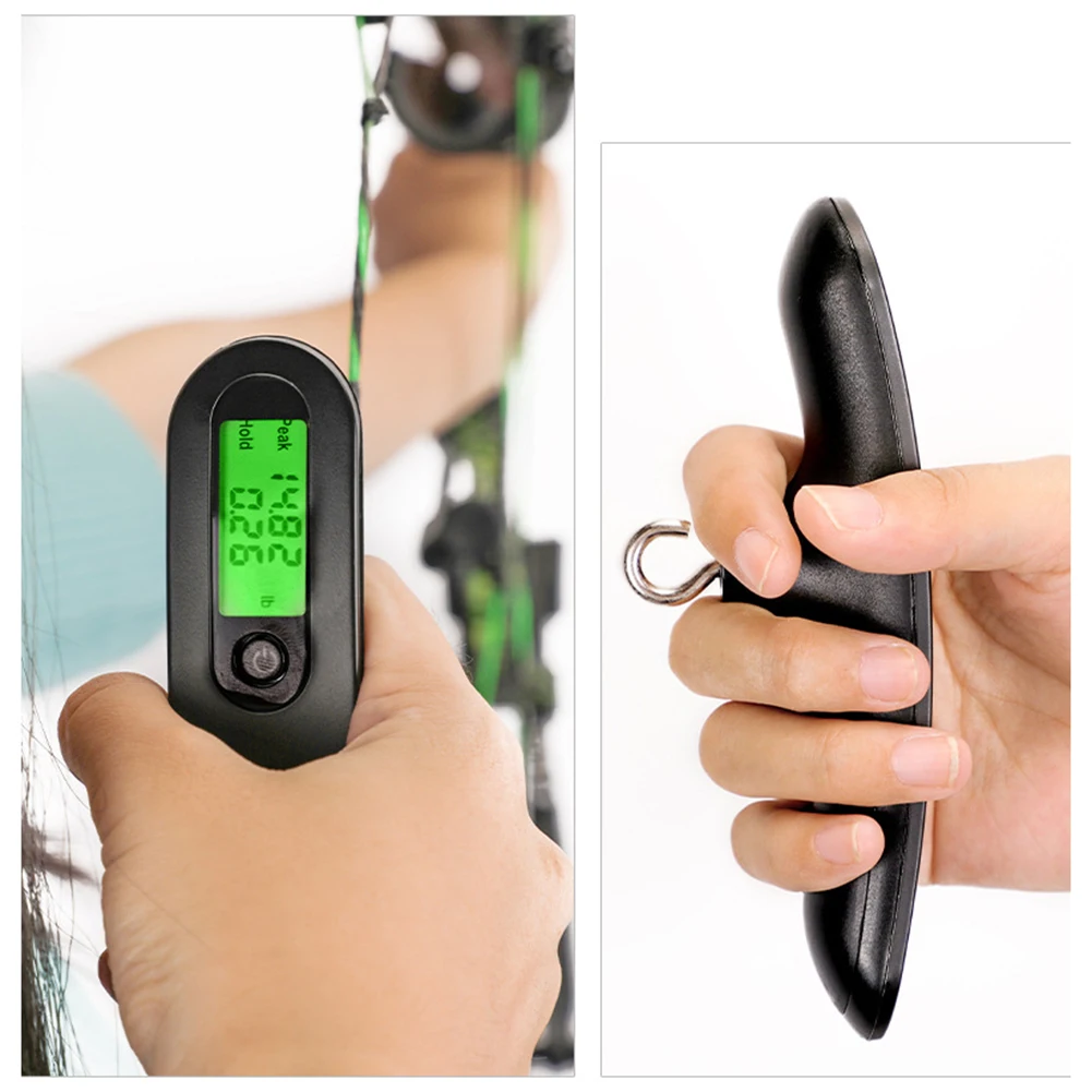 Archery LED Bow Scale 110lbs Draw Weight Tension Weighing Tool Dynamometer Measuring nstrument Test Tool Archery Accressories