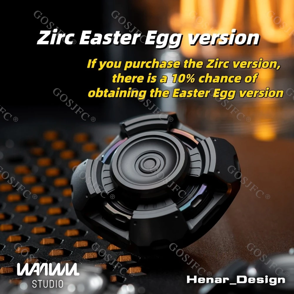 WANWU EDC Nfe transmetteur liaison Spinner Zirconium Fidget Spinner Fidget jouets pour adultes soulagement de l'anxiété Gadgets nouveauté jouet