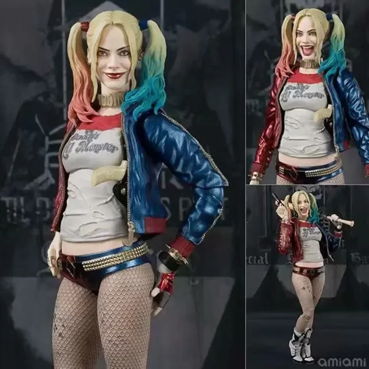 Shf Suicide Team X Task Force Ugly Harley Quinn Mobile Model Box Anime For Girls Toys Christmas Birthday Gifts Cool Decoration