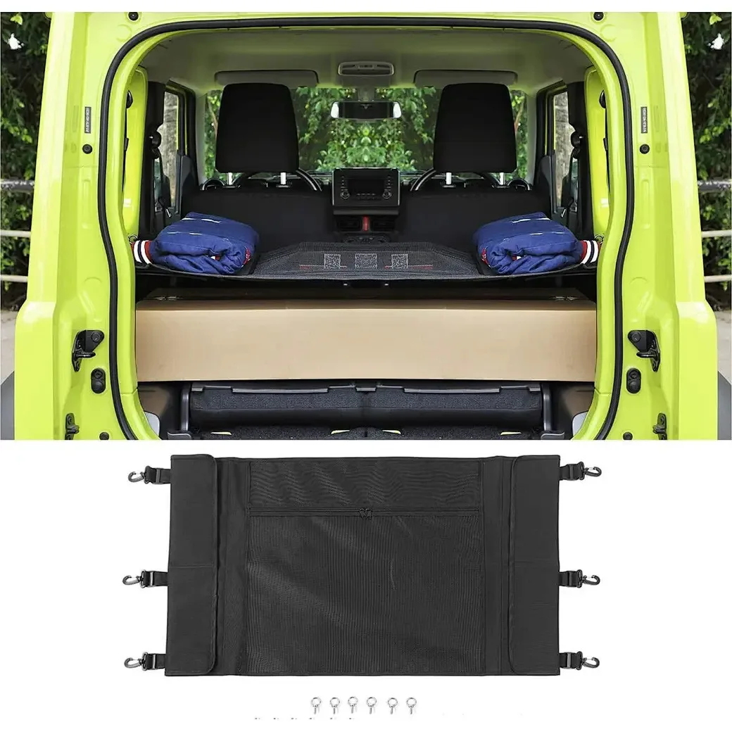 

Suitable for JB64JB74 2018+Suzuki Jimny Jimny trunk luggage storage mesh compartment