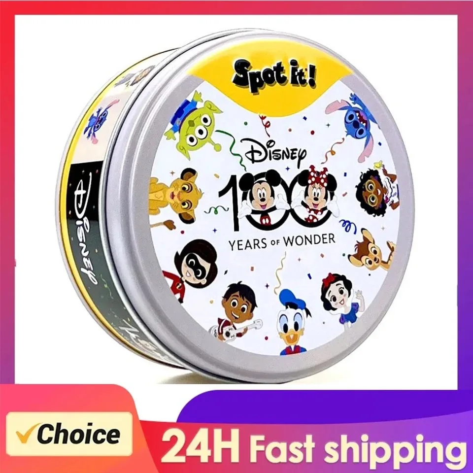 Dobble Spot es 100 Jahre Disney Prinzessin Pfote Patrouille Pixar Wunder Harry Potter Kartenspiel Kinder interaktive Brettspiel Party Geschenke