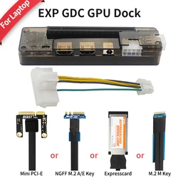 EXP GDC-Base de tarjeta de vídeo externa para ordenador portátil, estación de acoplamiento, adaptador de tarjeta gráfica Mini PCI-E NGFF M.2 A E Key Expresscard