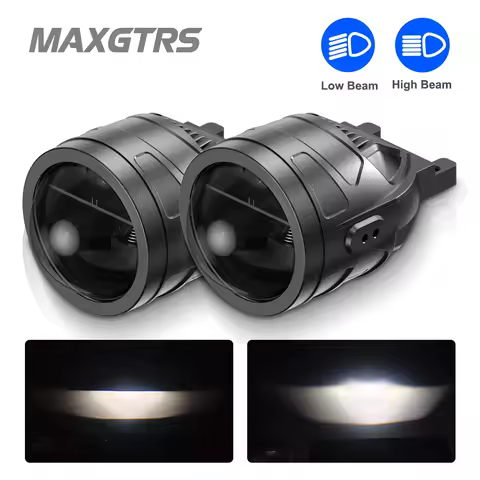 3.0 Inch Bi LED Fog Lights Blub 6000K LED Fog Lens Lamp Universal H8 Driving Light Lenses Spotlights For Toyota/Ford/Nissan/Hond