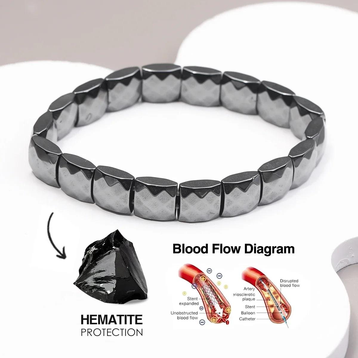 Hematite Bracelet Naturally Support T-Levels Restore Confidence, Nhance Mental Clarity & Focus 2025 New Hematite Bracelet Men