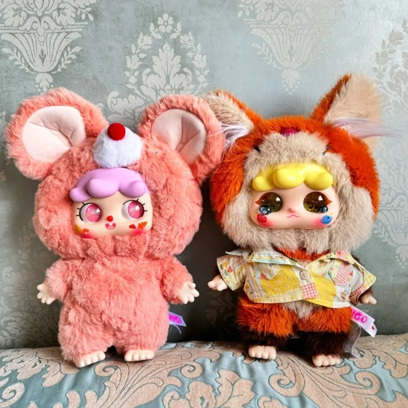 طفل ثلاثة ميجو 400% تعطي نفسك سلسلة عناق صندوق أعمى جودة عالية Kawaii أفخم دمية جمع صندوق غامض ديكور غرفة نوم