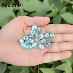 20PCS Guatemala Flag Beads Latin America National Day Celebration Medals Accessories for DIY Bracelet Jewelry Making