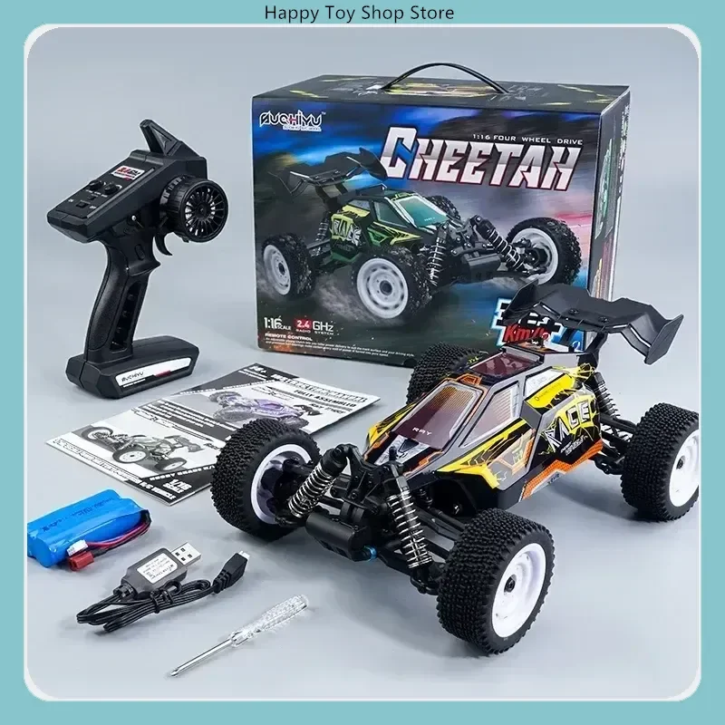 Electric High Speed Rc 35km/H Remote Control Car Model Scy 16201 1/16 Four-Wheel Drive Racing Off-Road Vehicle Gift
