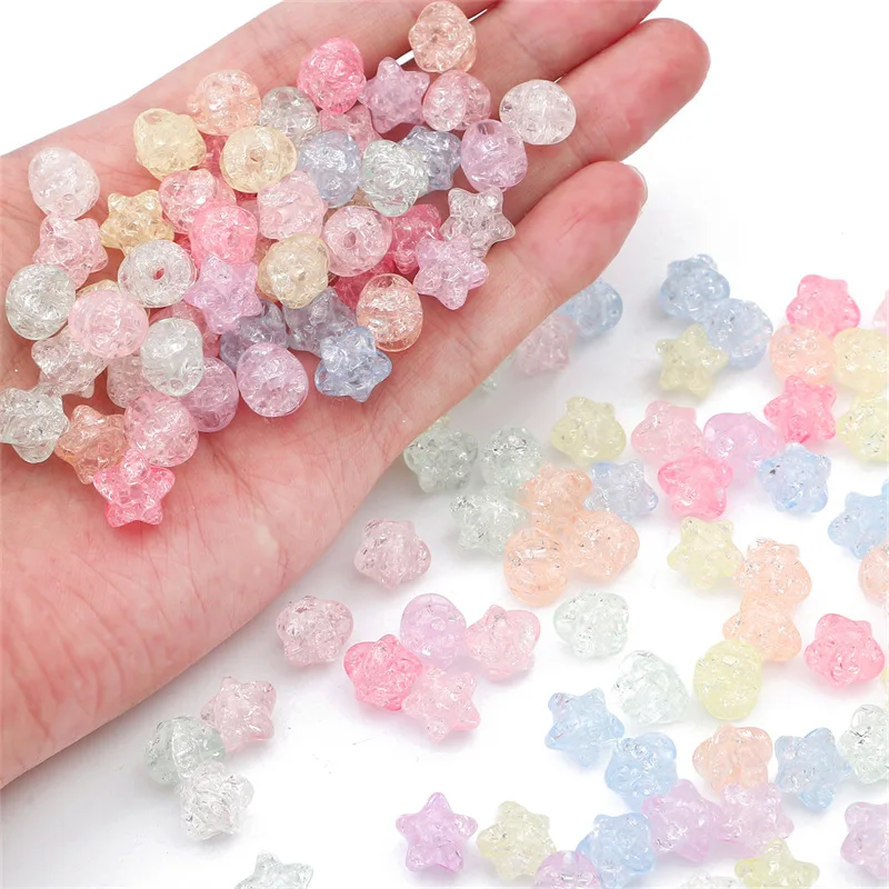 TX23 70pcs 10x9mm Cream Color Acrylic Bead Peach Heart Bead DIY Handmade Jewelry Bracelet Accessories Necklace Trend Wholesale