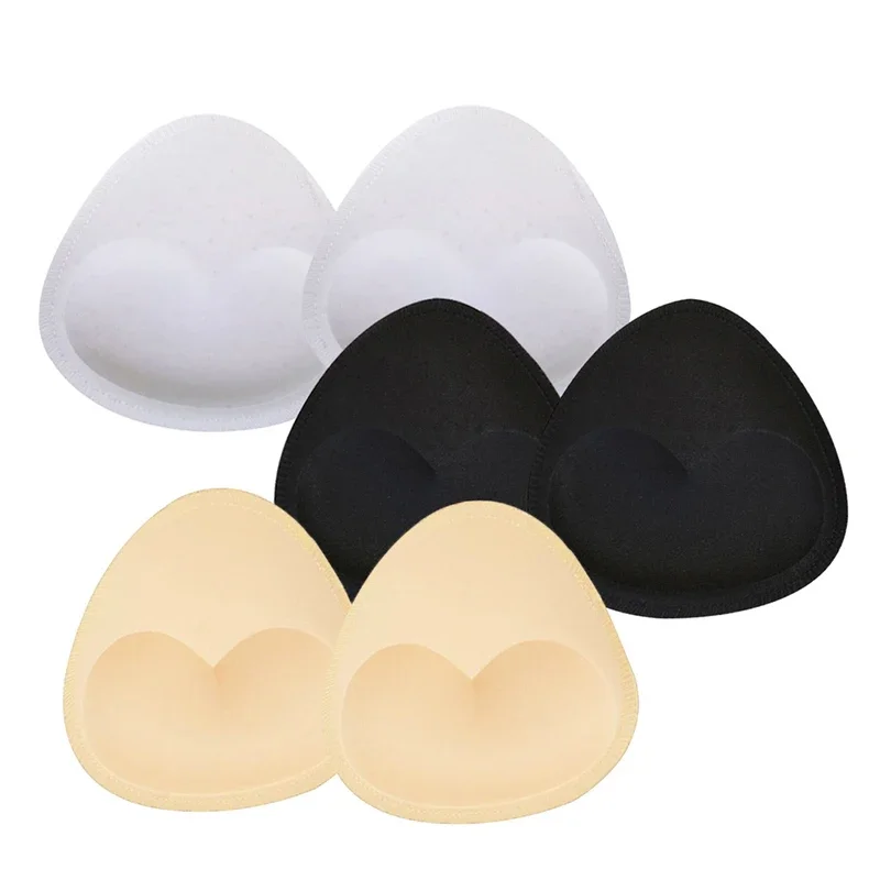 3 Paar BH-Pad-Einsätze, Ersatz-BH-Pads für Damen, bequeme Sport-Cups für Sport-BH, Bikini-BH, genäht, atmungsaktiv (für A/B-Cup)