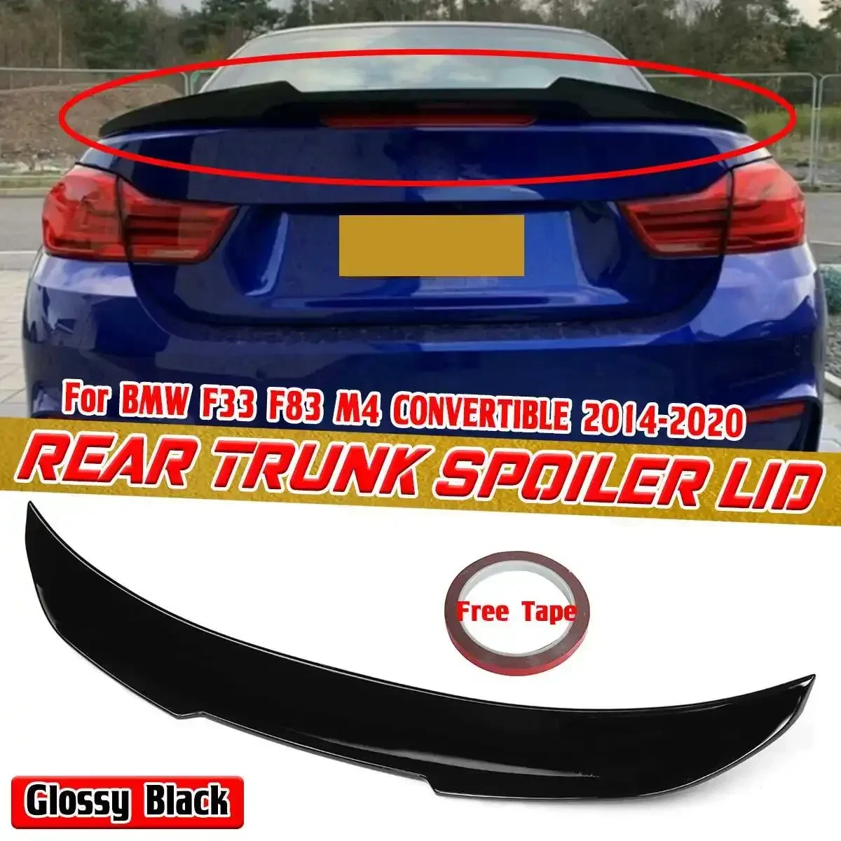 New PSM Style Car Rear Trunk Boot Lip Wing Lip For BMW F33 F83 M4 CONVERTIBLE 2014-2020 Rear Trunk Spoiler Boot Wing Body Kit