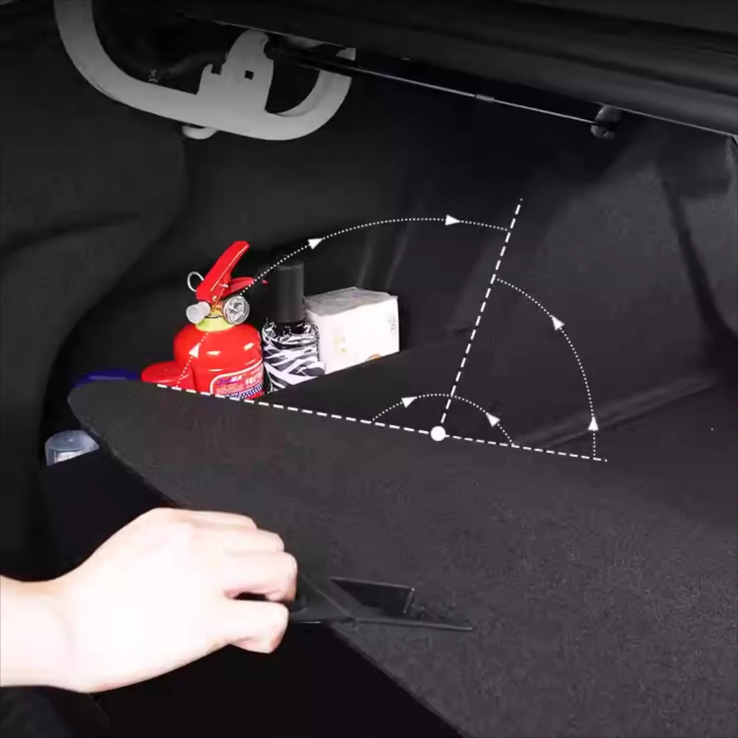 For VOYAH Courage Car Trunk Baffle Storage Box Storage Box Tail Box Pad Baffle Decorative Supplies Car Accessories Modification