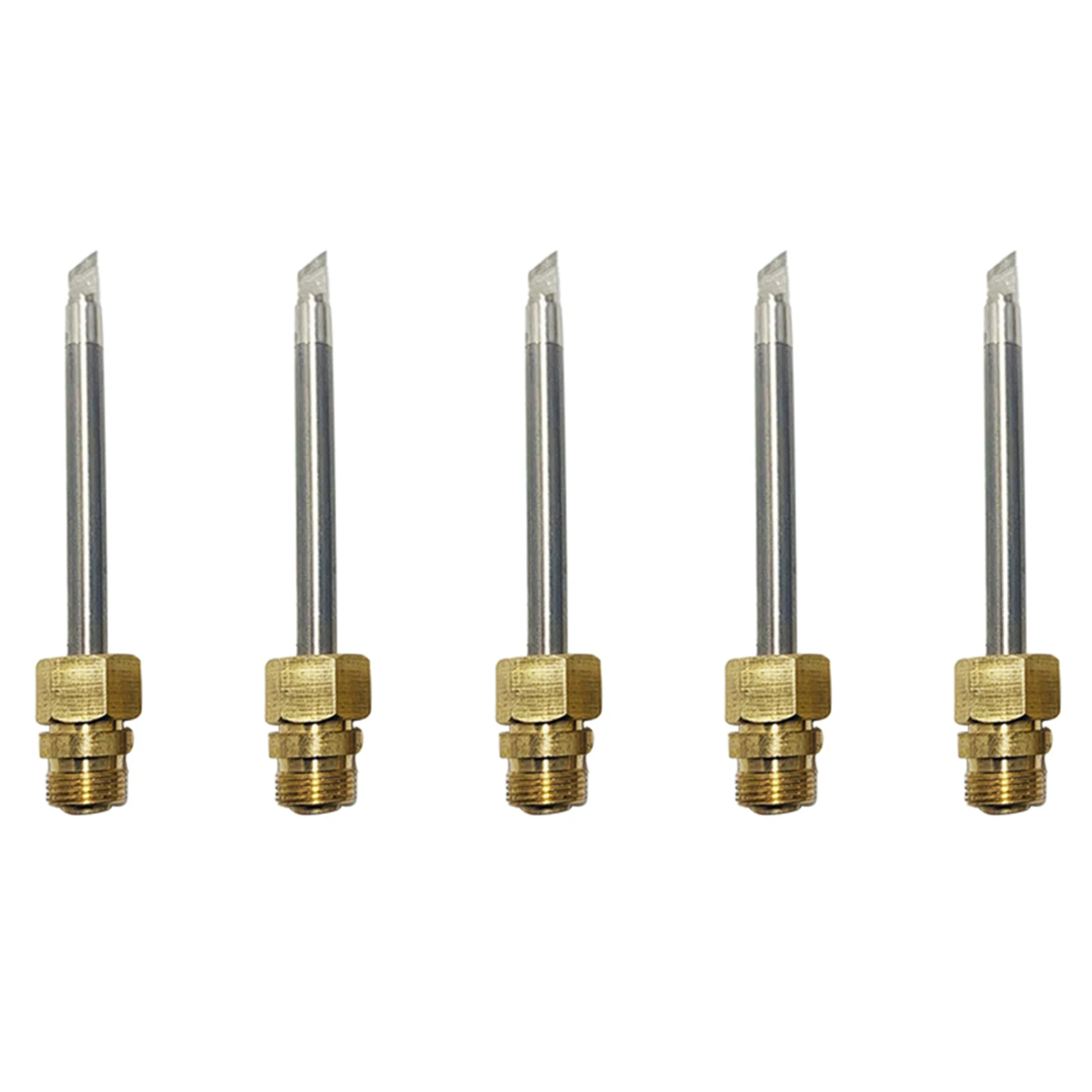 ABWZ-5X 510 Interface Soldering Iron Tip Mini Portable USB Soldering Iron Tip Welding Rework Accessories, Knife Tip