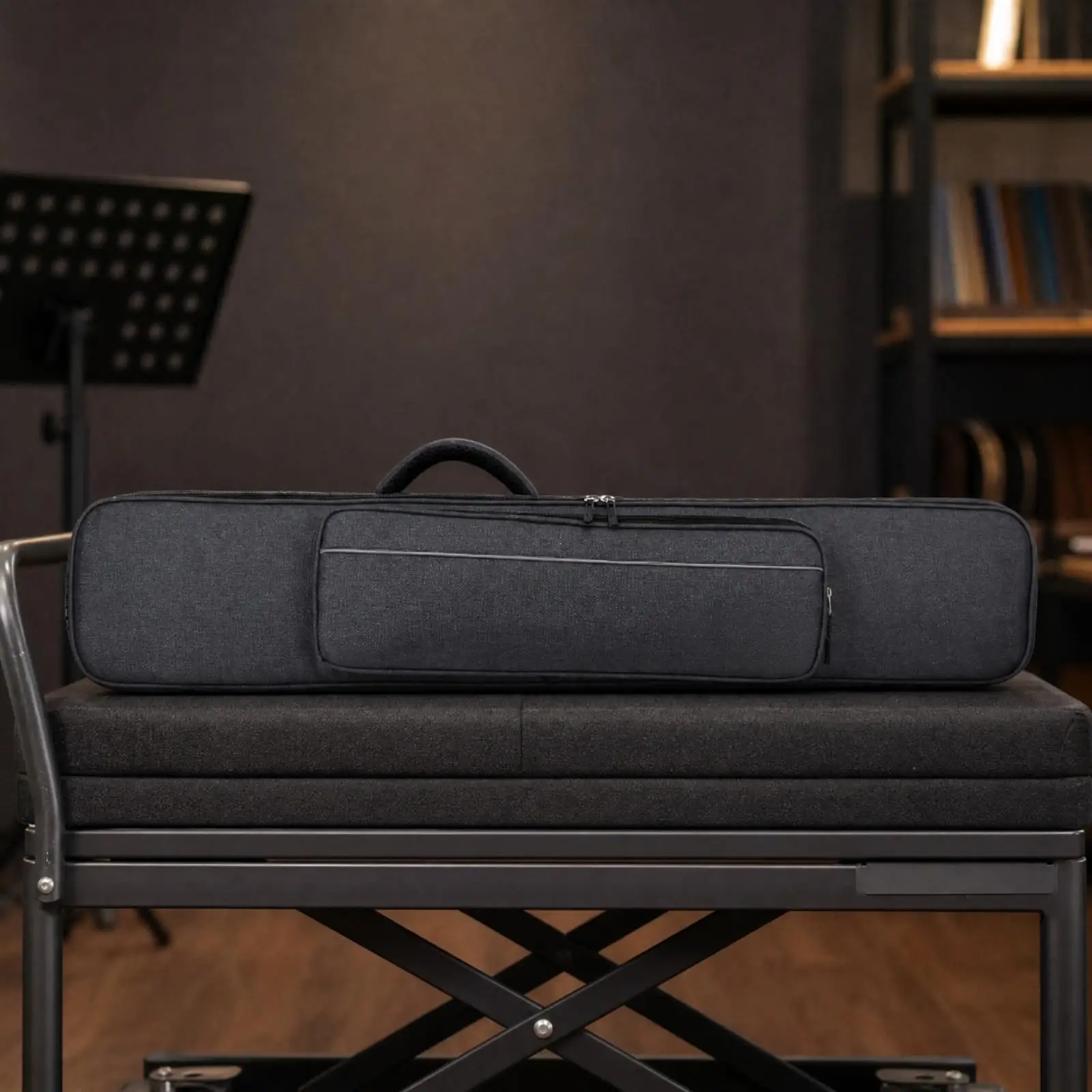 Erhu Instrument Bag Professional Travel Case with Pearl Padding and Large Pocket for Chinese Music Accessories Storage
