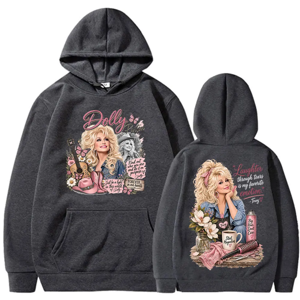 Tribute Legend Country Music Dolly Parton Hoodies Men Women Clothing Fashion Pullovers Long Sleeve Oversized Hooded Sweatshirts