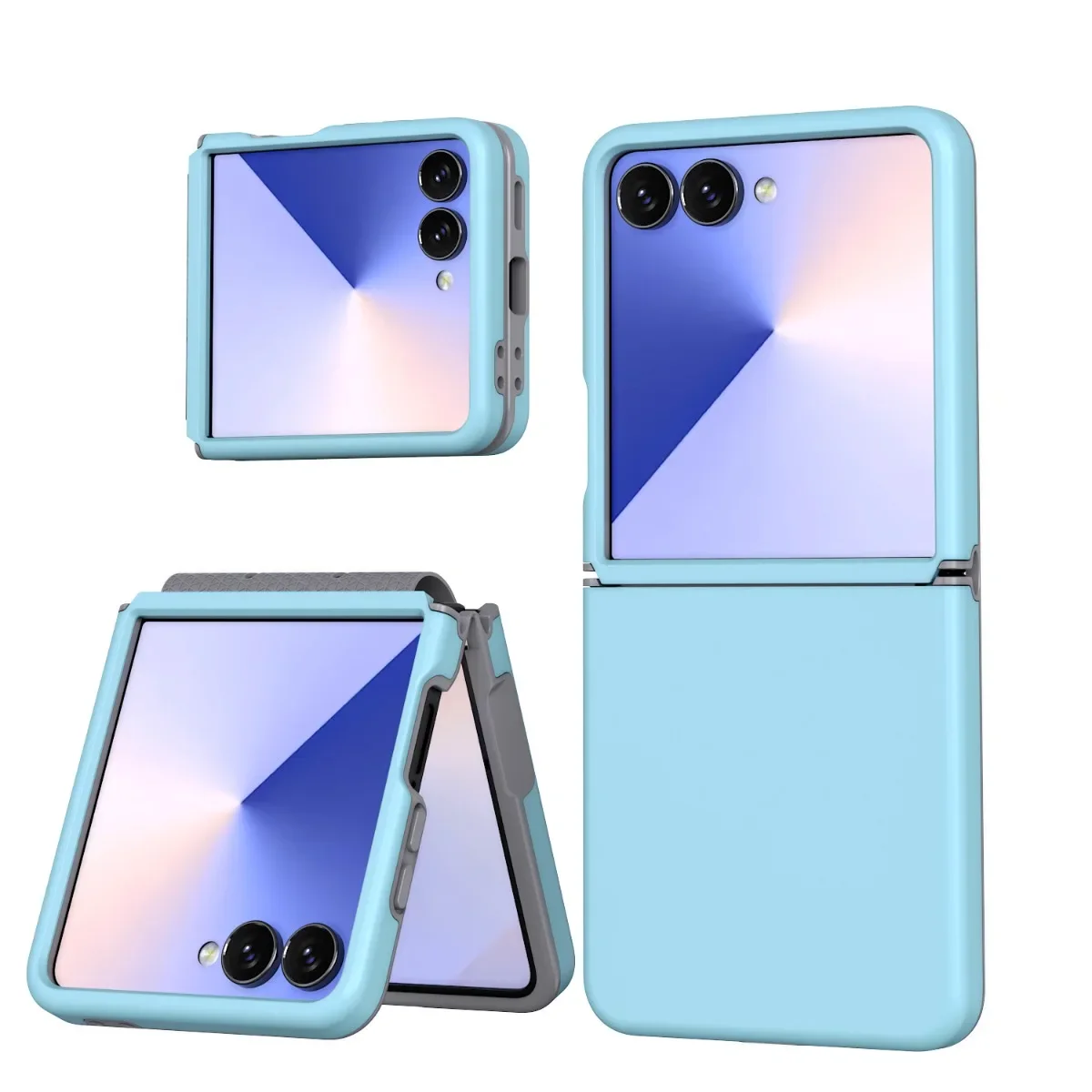 Flip8 Luxury Ultra Thin Liquid PC Case For Samsung Galaxy Z Flip 8 7 6 5 Slim Matte Phone Shockproof Cover Hinge Protection