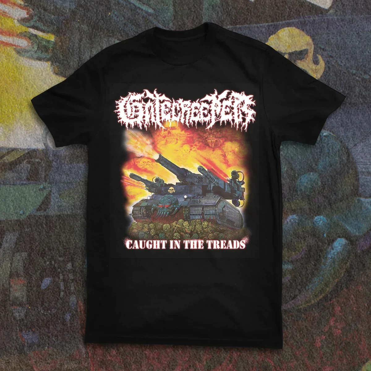 GATECREEPER CAUGHT IN THE TREADS SHIRT unisex COTTON TEE
