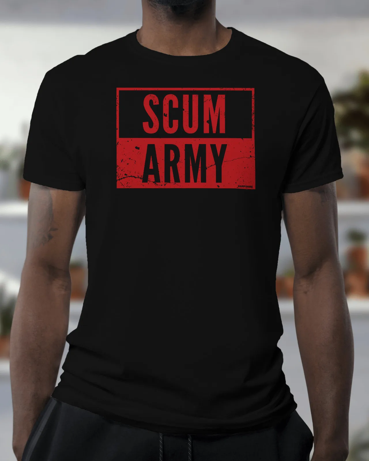 Camiseta del ejército SCUM | Hooligans feos dentro del tripulación Hampshire Saint Dell