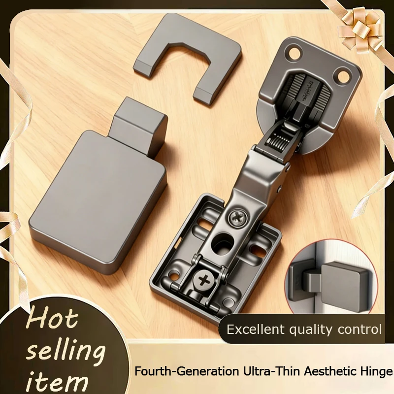 American Style Ultra Thin Short Arm Hydraulic Heavy Duty Hinge 2 Stage Soft Close Concealed Full Overlay For Cabinet Door