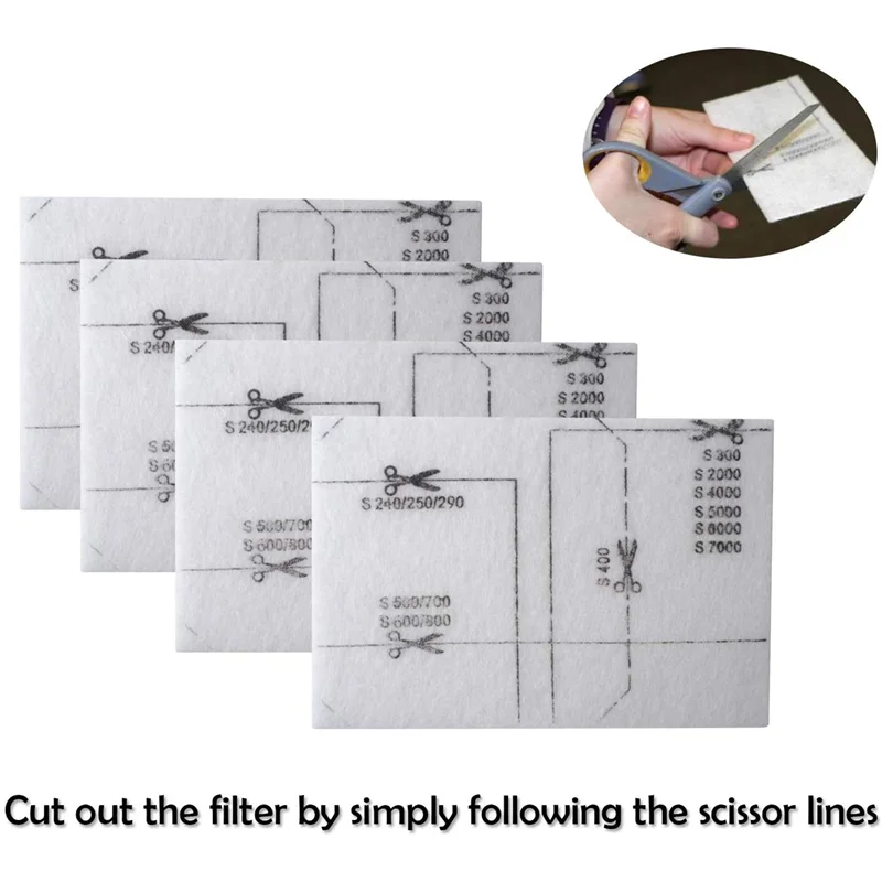 

ABQR 6713110 Air Clean Filter for Vacuum Cleaner Filter Mat with 3944711 Air Clean Filter Pack of 8
