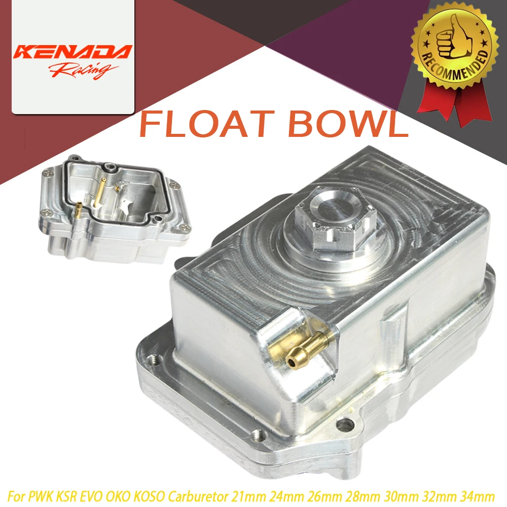 Cuenco flotante inferior de carburador CNC PWK apto para PWK KSR EVO OKO KOSO 21 24 26 28 30 32 34mm carburador de motocicleta