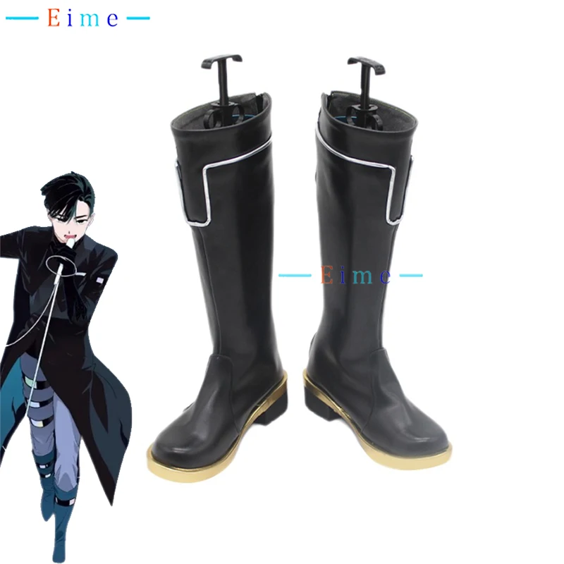 Anime Alien Stage Ivan Cosplay Shoes PU Leather Shoes Halloween Carnival Boots Black Sorrow Cosplay Props Custom Made