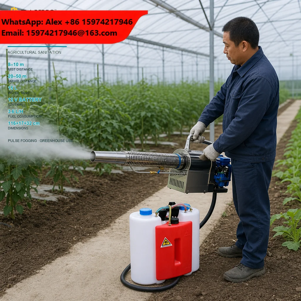 Portable Thermal Fogger Sprayer For Agriculture Pest Control Disinfection | Handheld ULV Cold Fog Machine With Large Capacity