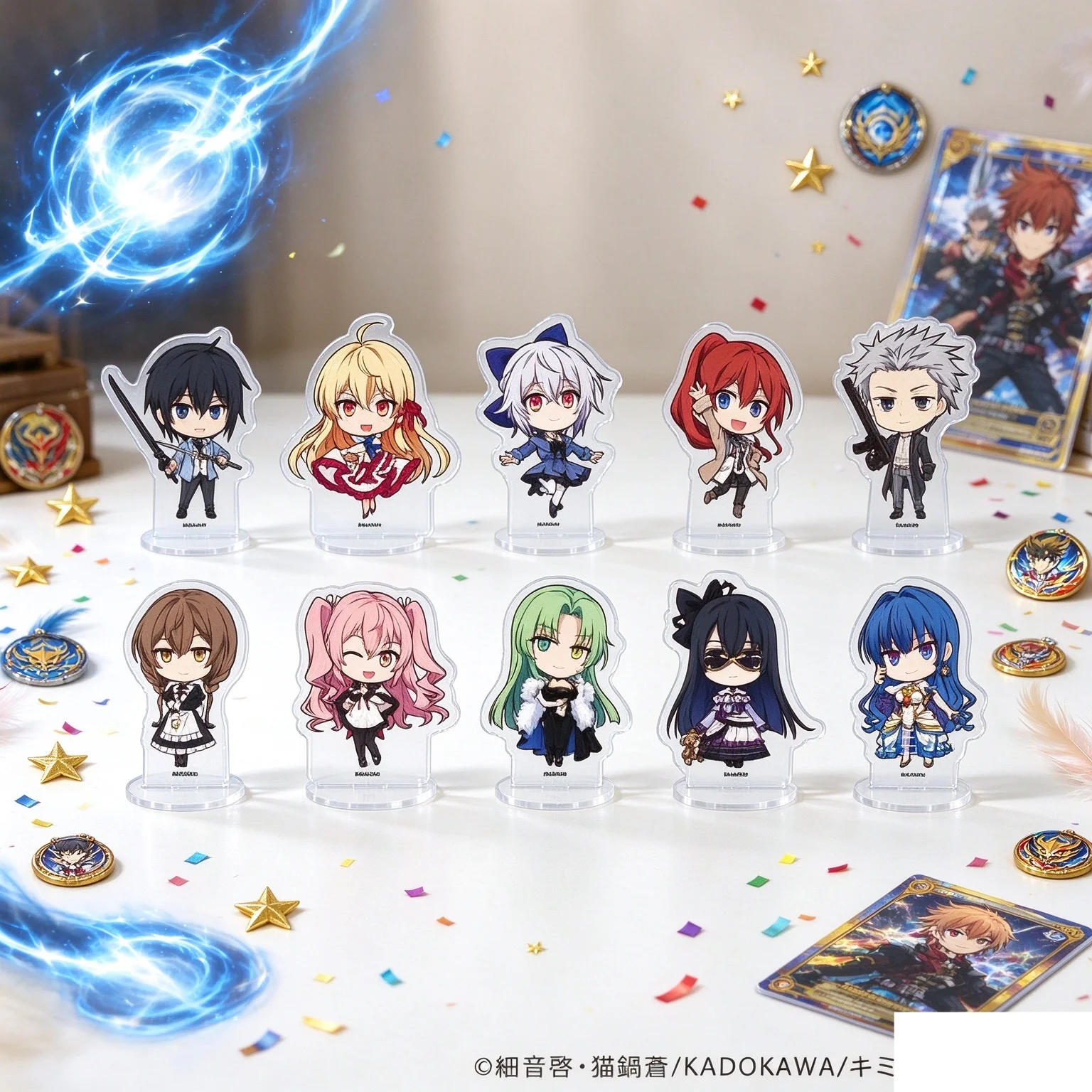 10cm Anime  Our Last Crusade Or The Rise Of A New World Game Collectible Ornament Gift For Fans Acrylic Stand Modlel Keychain