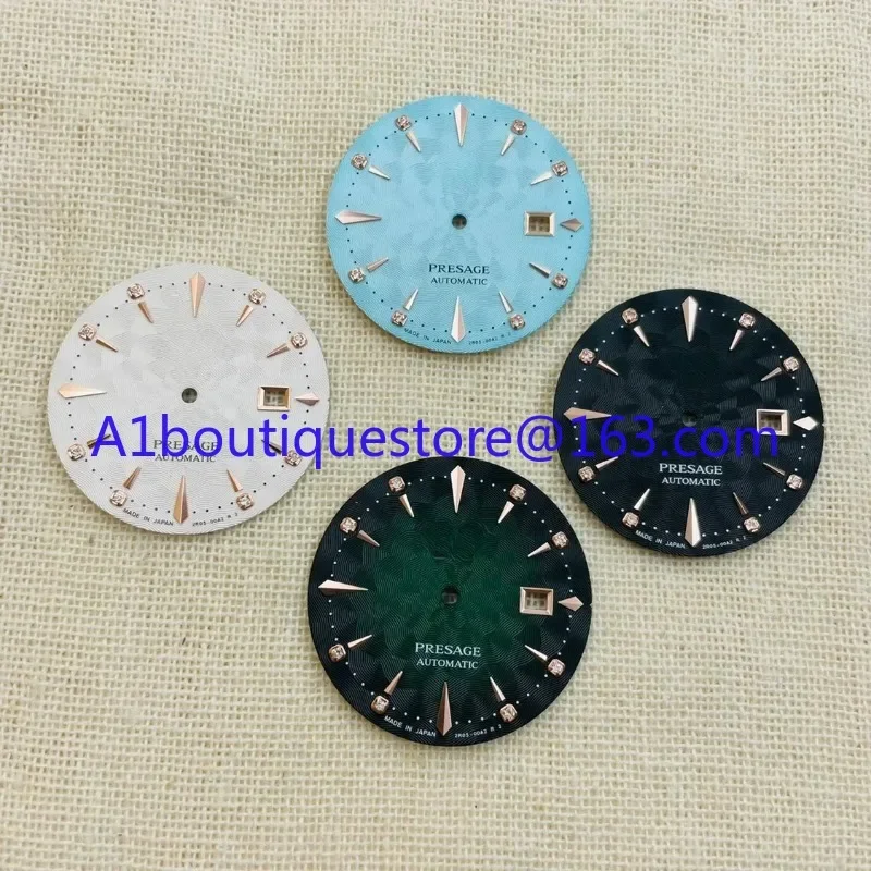 For NH35 Dial, 35mm Diameter Studs with Diamonds, Cocktail Literal, Diving Watch Modification, Watch Accessories