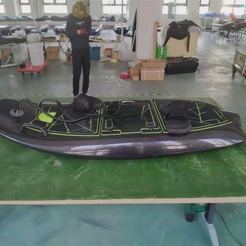 Electric Surfboard For Water SportsFactory Price Carbon Fiber Electric Surfboard With 12KW 55KM/H Jet Board Battery Motor 48v Vo view 3