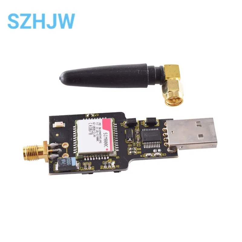 USB Zu GSM Modul Quad-band GSM GPRS SIM800 SIM800C Modul Für Drahtlose Bluetooth SMS Messaging Mit Antenne