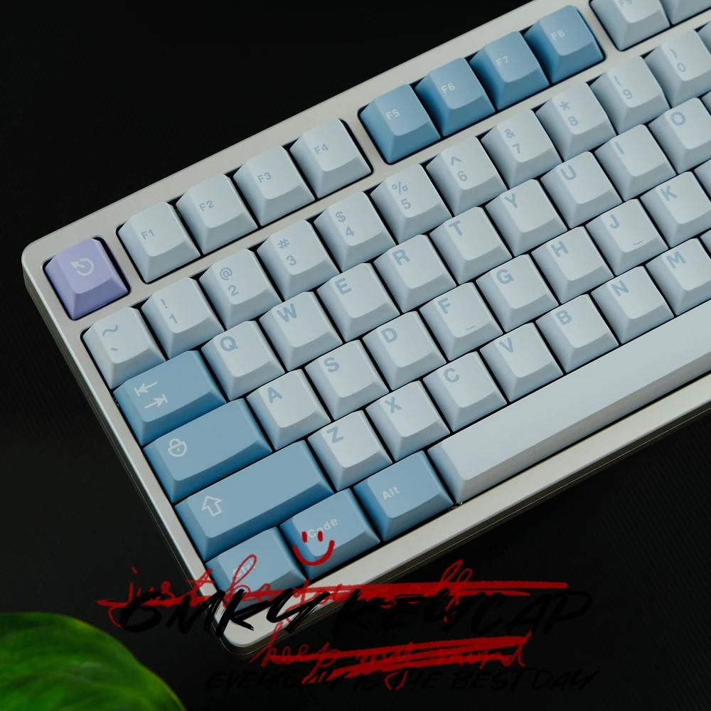 GMKY illusio Contrast Colors Keycaps Cherry Profile DOUBLE SHOT ABS FONT PBT Keycaps ABS Font for MX Switch Mechanical Keyboard