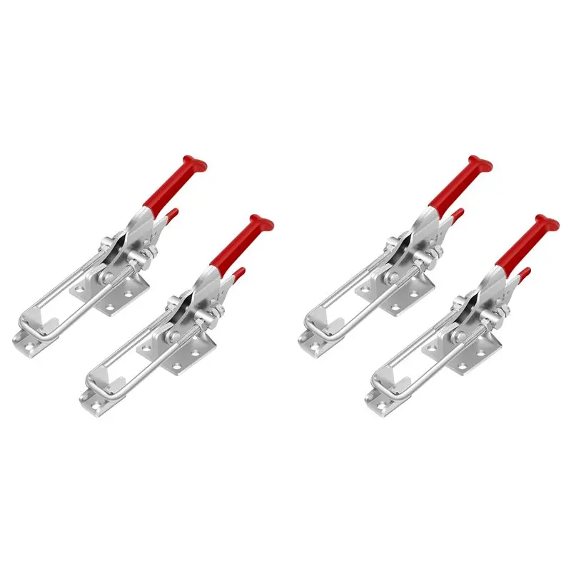 

ABZL, 4 комплекта зажимов с перекидной защелкой, сверхмощные защелки, регулируемая защелка емкостью 2000 фунтов, защелка с зажимами для курильщика