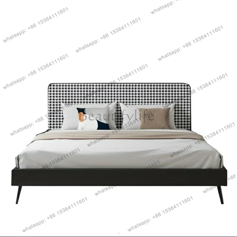 PG Japanese Wooden Massage Bed Simple Design Space Saving Bedroom Bed Modern Headboards Double Sleeping Muebles Unique Furniture