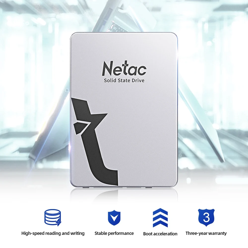 Netac 노트북 PC용 SSD 하드 드라이브 디스크 HDD 내장 솔리드 스테이트 드라이브, SATAIII SATA SSD, 1TB, 2TB, 4TB, 2.5 인치, 512GB, 256GB, HD SSD