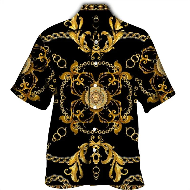 2023 Spring Men\'s Shirt Lion Paw Pattern HD Pattern Button Long Sleeve Shirt Fashion Casual Outdoor Extra Large Size XS-6XL
