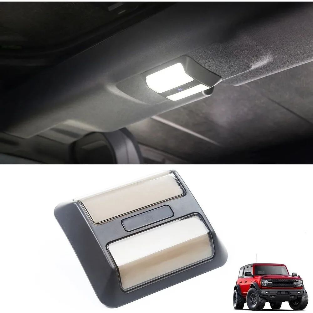 

Decorative Lamps Strips Rear Ceiling Lights For Bronco 2021-2023, Inside the car Touch Switch LED Reading Lights