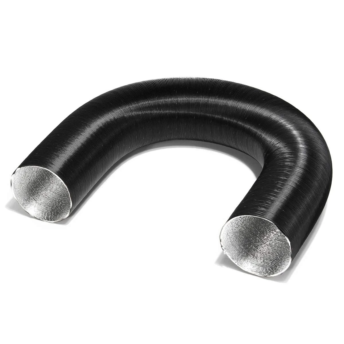 For Webasto Eberspacher Diameter 25/42/60/76/90mm Aluminum Foil Warm Air Ducting Intake Outlet Exhaust Corrugated Hose Pipe