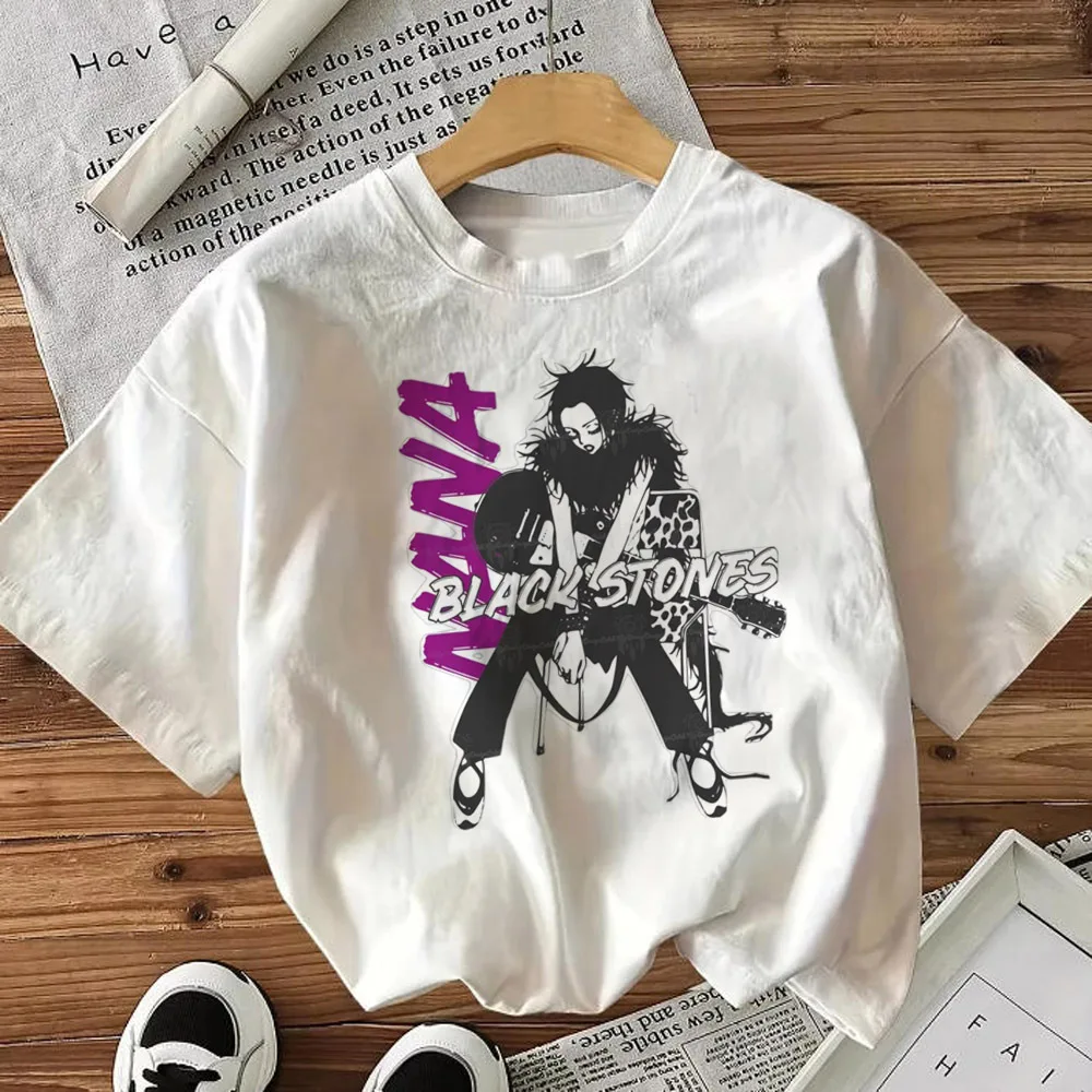 Nana t shirt femme baddie goth manga top tees kawaii baddie japanese emo korean fashion