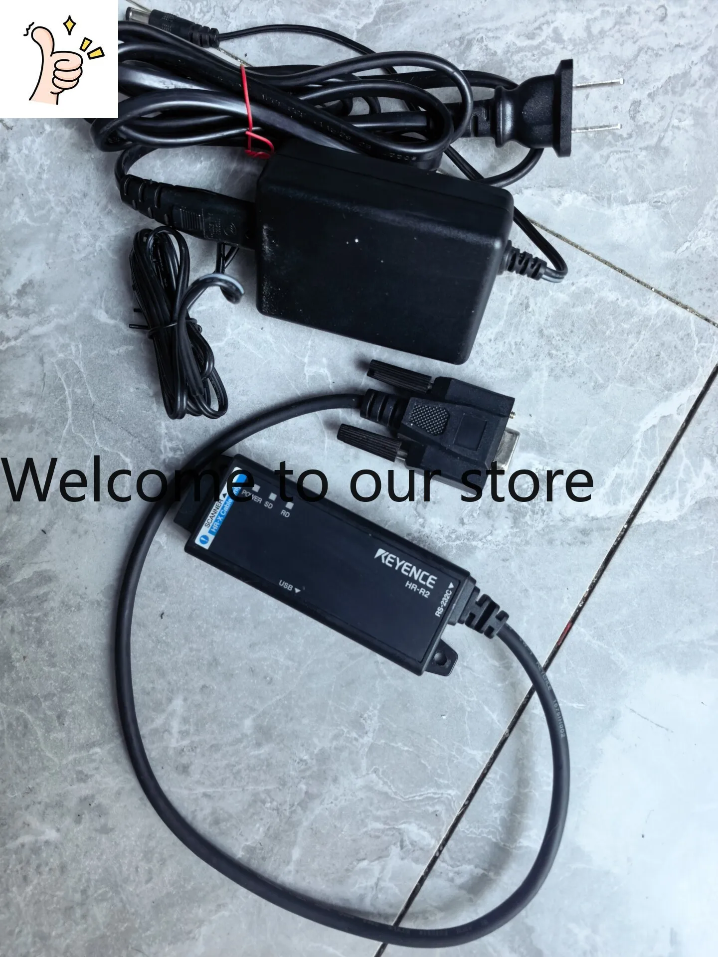 KEYENCE HR-R2, KEYENCE Original Power Adapter, Disassembled Cargo. Fineness