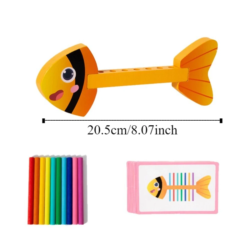 ไม้สีจับคู่ Stick BALANCE เกมการรับรู้สี Sensory ของเล่นปริศนาการเรียงลําดับสีของเล่นการ์ตูน Fine Motor