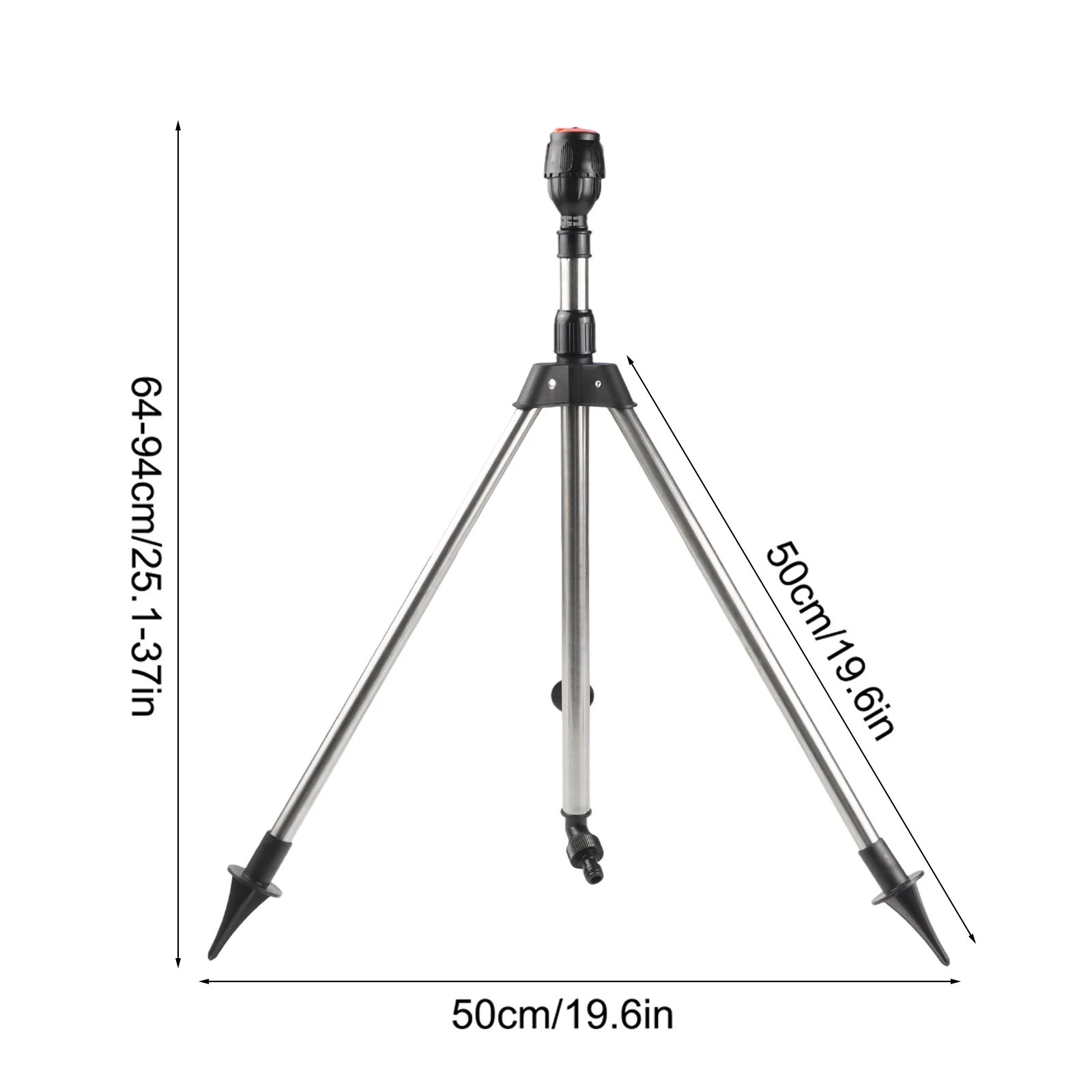 ري الحديقة دوران 360 درجة سهل التركيب مسافة رش مرنة لتبريد العشب رش دوار 360 درجة #4