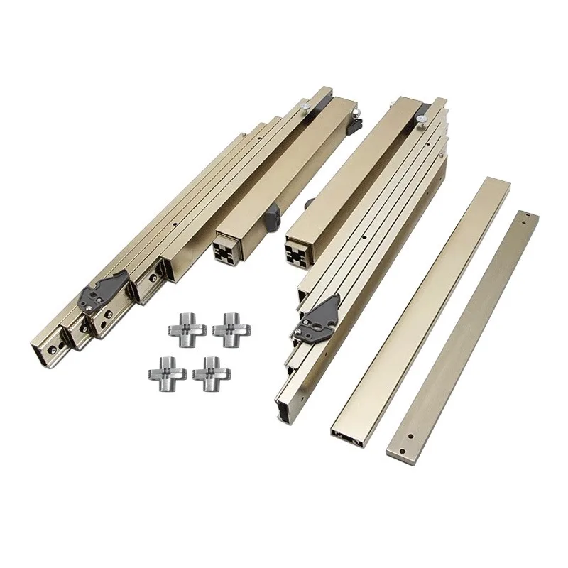 NEW Multi-Section Hidden Table Slideway – Retractable Rail for Folding Dining Table with Feet Track