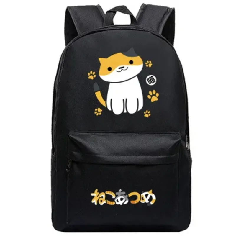 Cat Neko Achtertuin Designer Tas Rugzak Heren Anime Tieners Student Cartoon Boek Tassen Terug Naar School Mochila Reizen