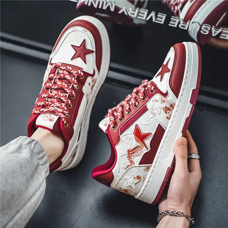 

High Quality Leather Casual Men's Board Shoes, Wear-resistant and Versatile, Men's Casual Trendy Shoes 2024 new