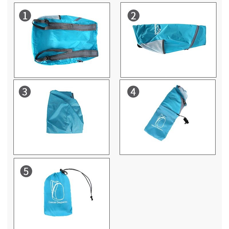 Zaino pieghevole ultraleggero: uno zaino da viaggio compatto adatto per escursioni, palestre e pendolari: avventure all'aria aperta, mul