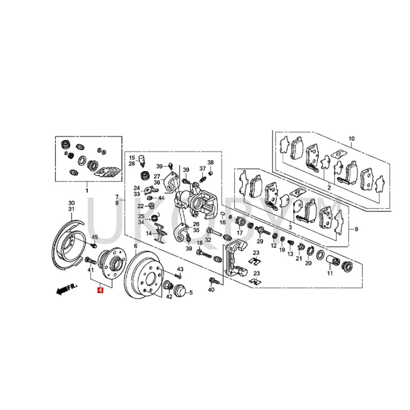 42200TF0N51 Suitable for Ho nd a Si di Fengfan Fit Rear wheel axle head connected to bearing