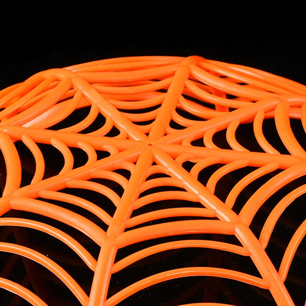 

Halloween Plastic Spider Candy Basket Orange Cookie Storage Case for Snacks Home Bar Ktv Party Supplies Candy Storage Basket