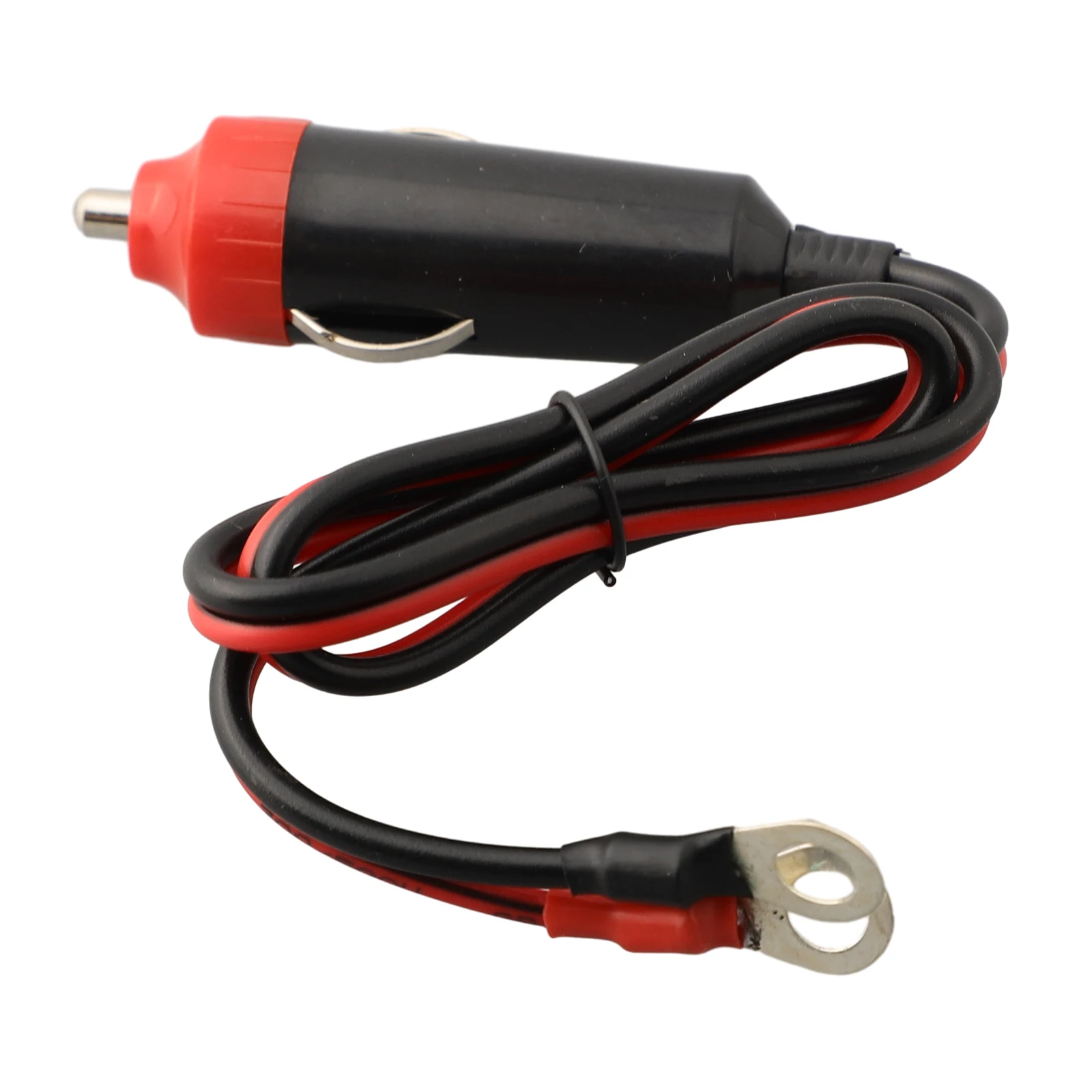 

1pc Car 12V Power Supply Inverter Wire Convenient Male Plug ABS Black Red Car Plug Cable Socket For Most Cars Car Accessories
